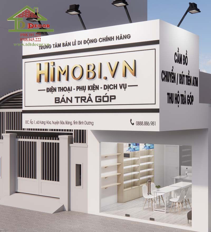 Thiết kế shop điện thoại