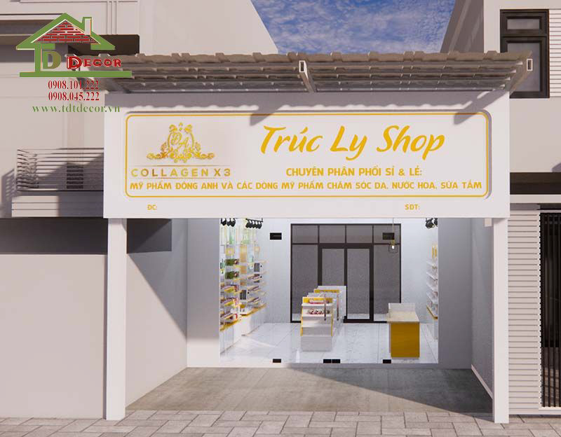 Thiết kế shop mỹ phẩm