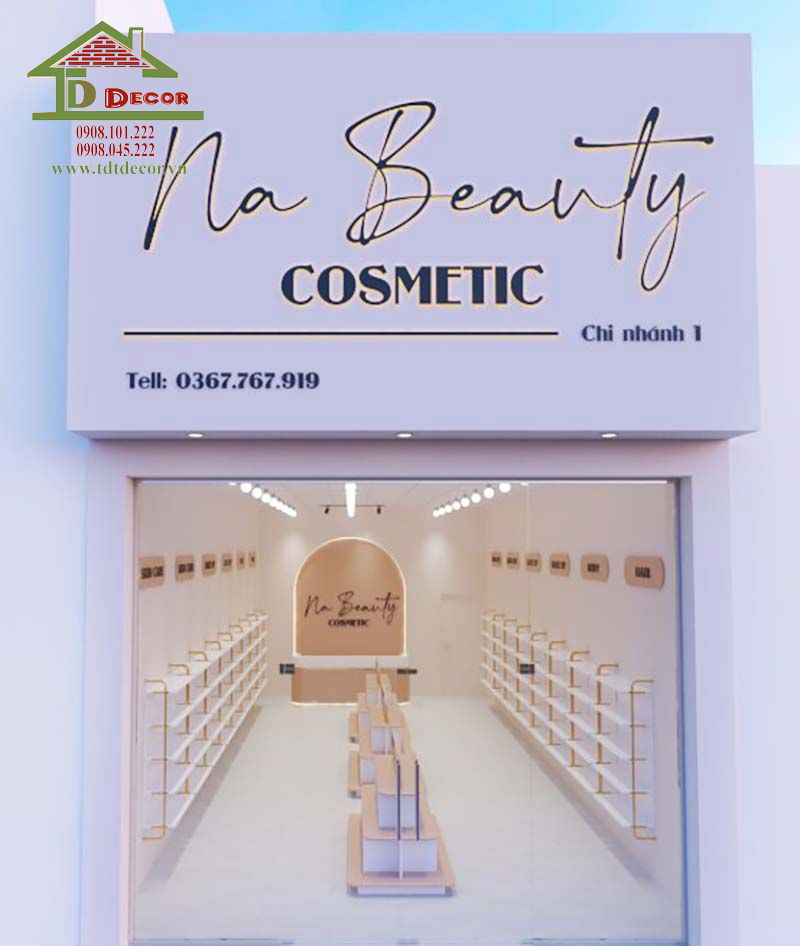 Thiết kế shop mỹ phẩm