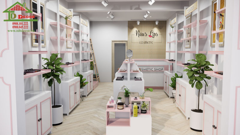 Thiết kế shop mỹ phẩm