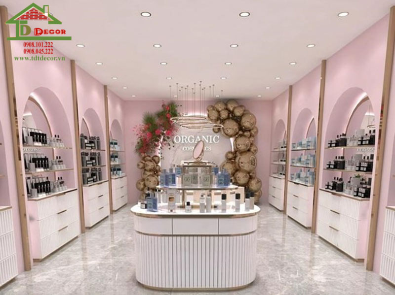 Thiết kế shop mỹ phẩm