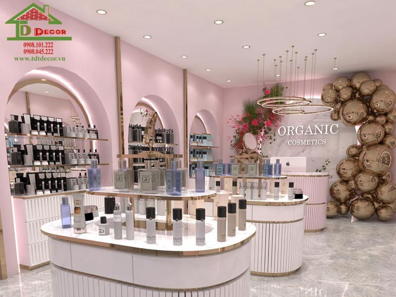 Thiết kế shop mỹ phẩm
