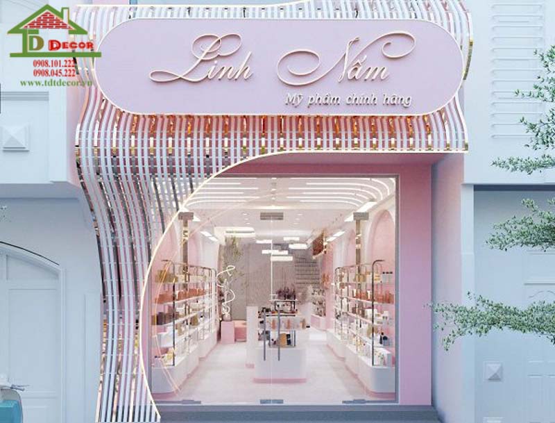 Thiết kế shop mỹ phẩm