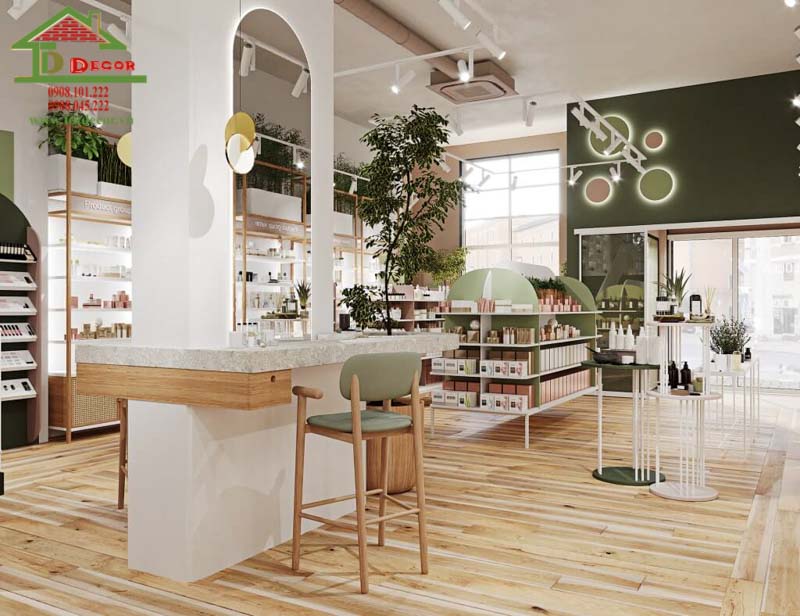Thiết kế shop mỹ phẩm