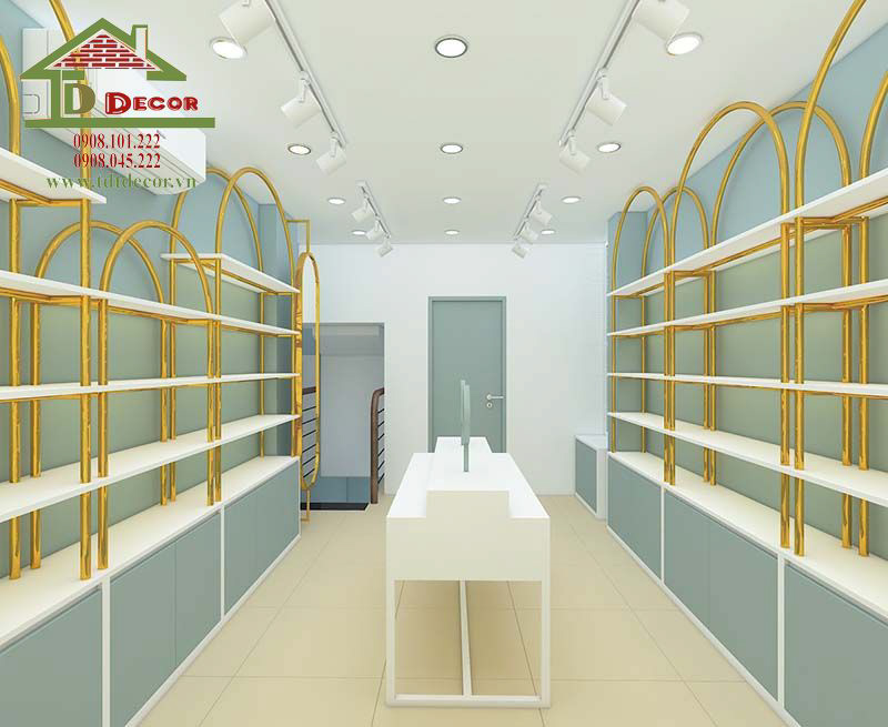 Thiết kế shop mỹ phẩm
