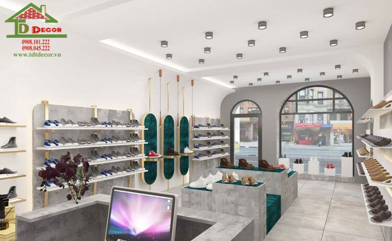 Thiết kế shop giày dép