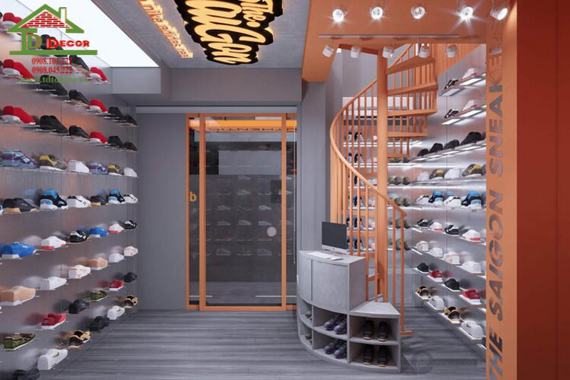 Thiết kế shop giày dép
