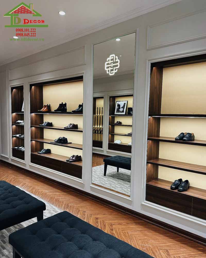 Thiết kế shop giày dép