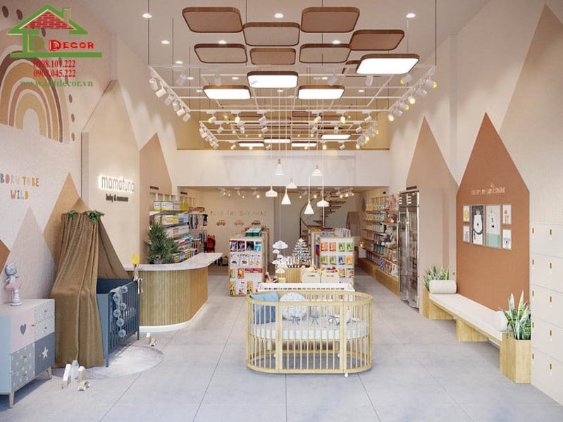 Thiết kế shop mẹ và bé