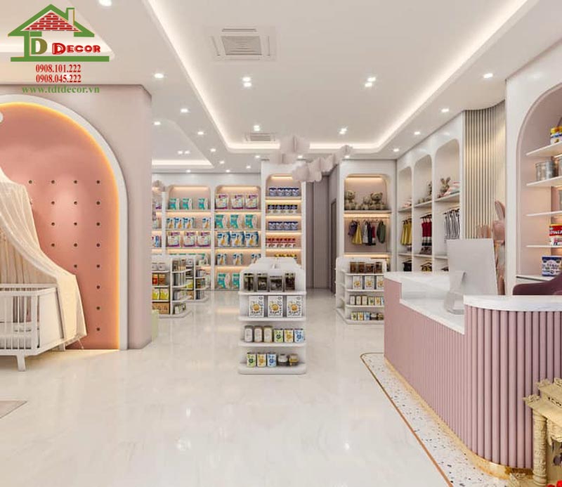 Thiết kế shop mẹ và bé