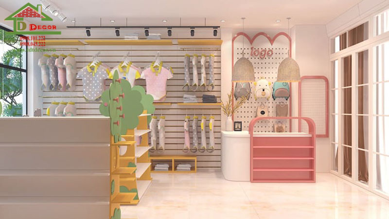 Thiết kế shop mẹ và bé