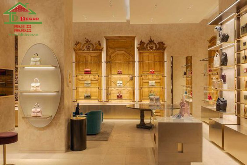 thiết kế shop túi xách