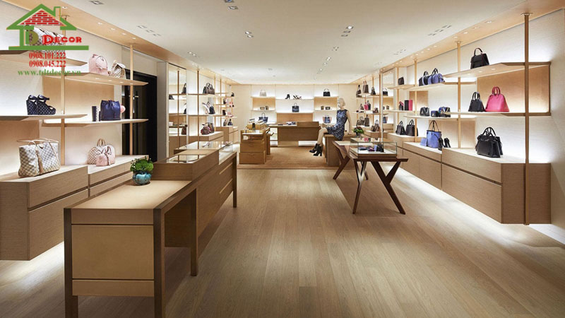 thiết kế shop túi xách