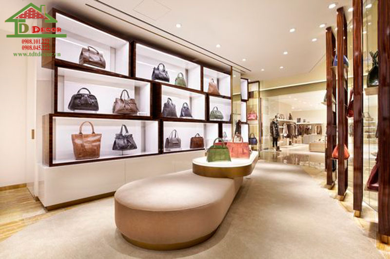 thiết kế shop túi xách
