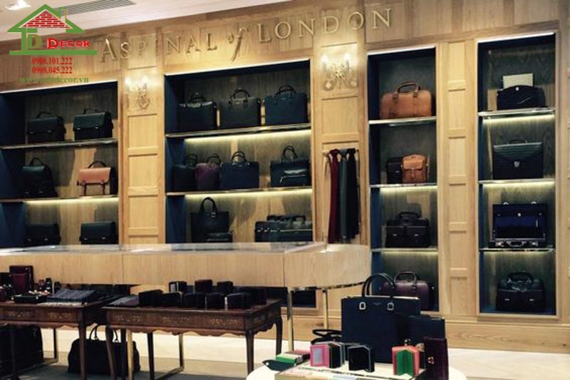 thiết kế shop túi xách