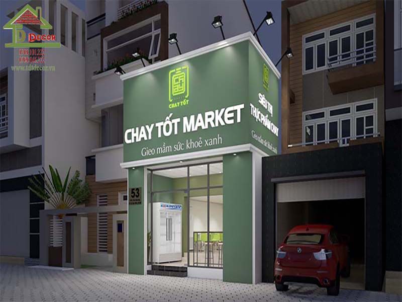 Thiết kế bảng hiệu siêu thị mini