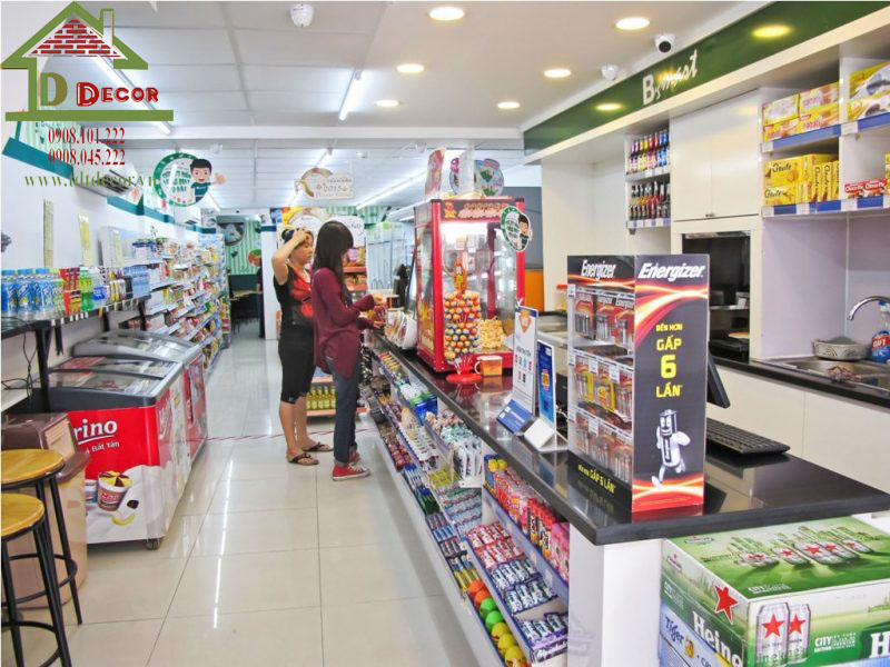 Thiết kế siêu thị mini hiện đại