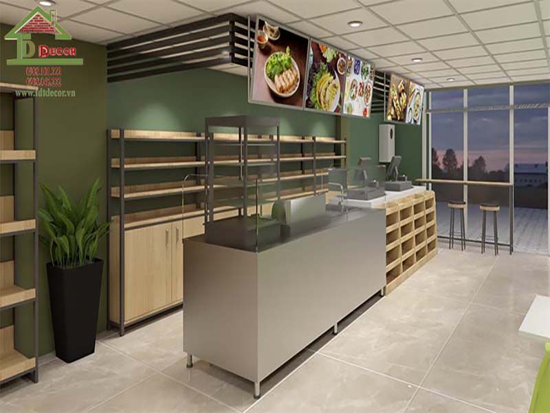 Thiết kế khu vực bán hàng siêu thị mini