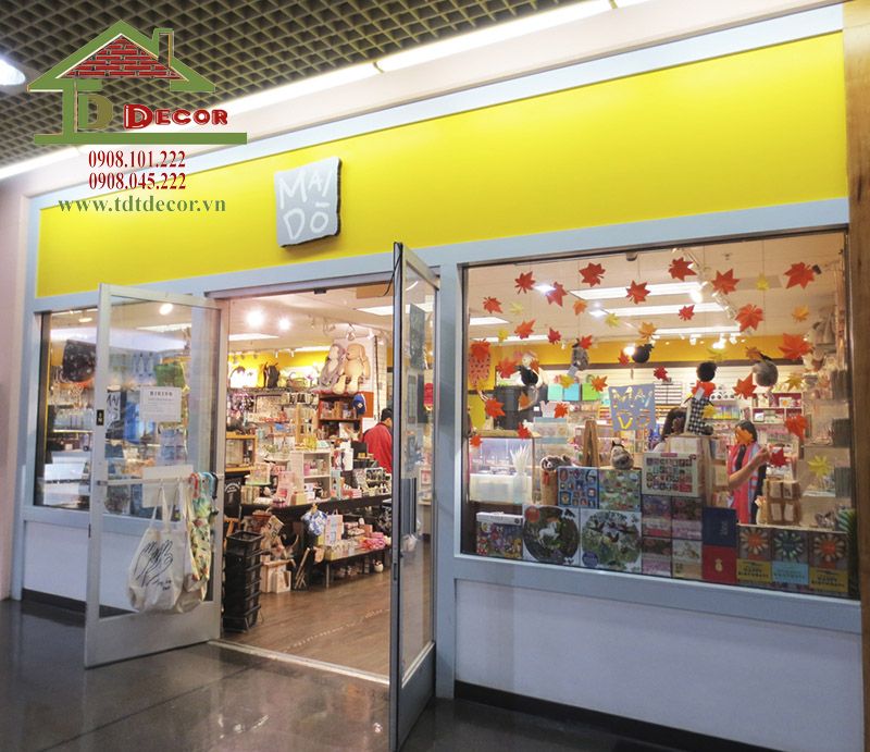 thiết kế cửa hàng văn phòng phẩm
