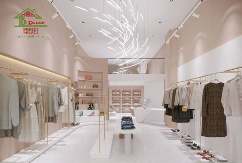 thiết kế shop quần áo 30m2