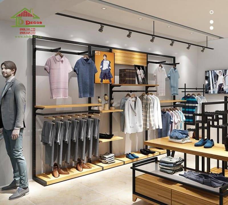 thiết kế shop quần áo 30m2