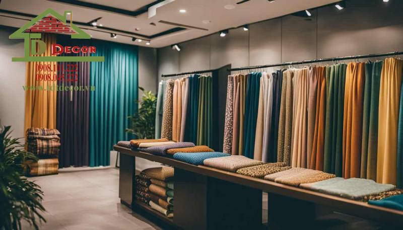 thiết kế showroom rèm