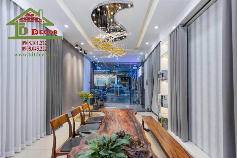thiết kế showroom rèm